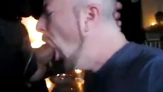 Deep Throating Guy in Suit Cum Swallow