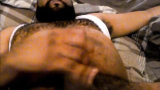Me showing off Hairy Chest and Belly while Jerking Off