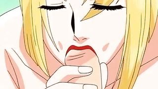 Double penetration with huge hentai dicks