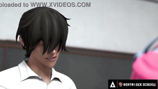 HENTAI SEX UNIVERSITY - Big Titty Hentai MILF Begs For Student's Cum In Front Of The WHOLE CLASS!