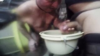 Golden shower and drink piss