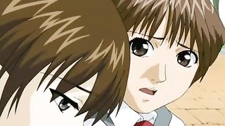 Hentai - Schoolgirls get m. on a train by a chikan