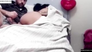 Fucking my stepmom while she is resting on the bed. He doesn't find out until his cock is inside