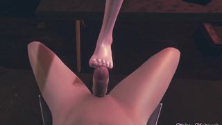 League of Legends Hentai 3D - Jinx Footjob with POV and cumshot (Uncensored) - Japanese Asian Manga anime game porn