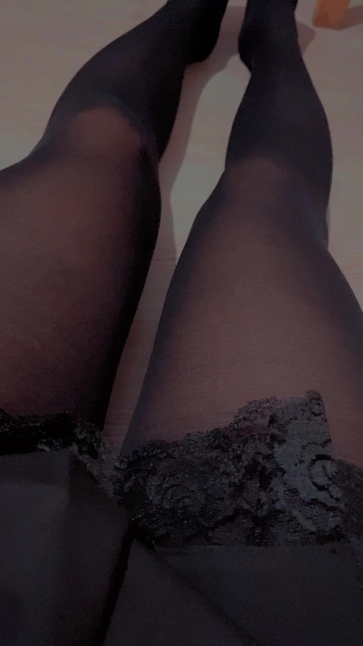 Black Pantyhose Selfie Legs Turkish
