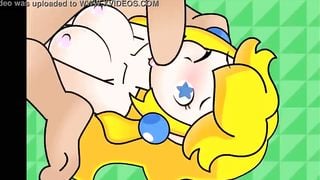 Minus8 Princess Peach and Mario face fuck - p..com