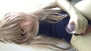 Kigurumi Masturbate with Toy