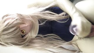 Kigurumi Masturbate with Toy