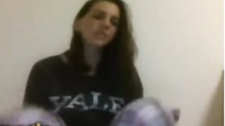 Omegle - 20 Year old Stripping and Stretching Pussy