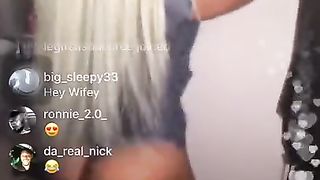 Thick Ebony Twerking on Ig Live (@rissa2cute)