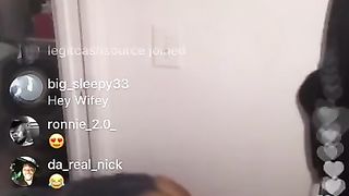 Thick Ebony Twerking on Ig Live (@rissa2cute)