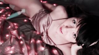 Powerful Eye Contact W/ Masturbating Brunette