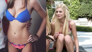 Sexy Blonde College Girl With Big Boobs