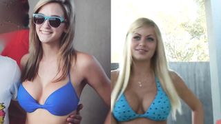 Sexy Blonde College Girl With Big Boobs