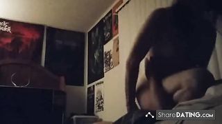 Heavy Metal Cougar Sucking and Fucking Her Boytoy