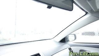 Teen gets ass jizzed pov