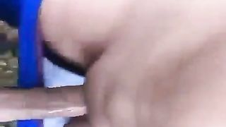 indian couple in park