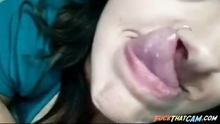 LONG TONGUE BEAUTY SHOWS OFF LONGEST TONGUE AND WIDE THROAT