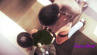 Final Fantasy VII Hentai 3D - Yuffie Cunnilingus, blowjob and fucked - Japanese manga anime porn