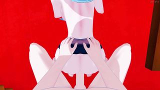 Elizabeth Liones gets POV fucked in a church, cum in her pussy - Seven Deadly Sins Hentai.