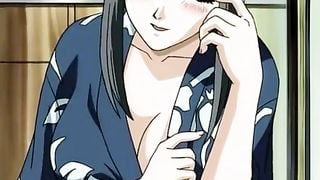 Hentai sex with a shy brunette