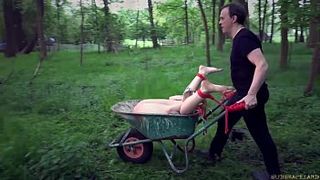 b. drilling for chained blonde slave punished and fucked in bdsm