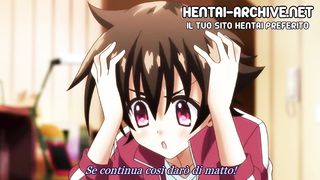 HENTAI IN ITALIAN - Slutty student fucks with a smaller guy