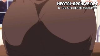 HENTAI IN ITALIAN - Slutty student fucks with a smaller guy