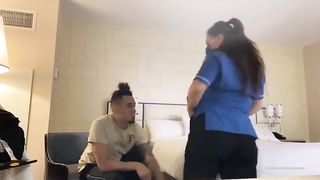 Hot Maid Takes My Big Cock