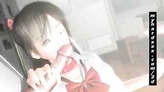 Hot 3D Hentai Gives Titjob