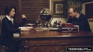 TEENFIDELITY - Michelle Taylor Creampied By Teacher