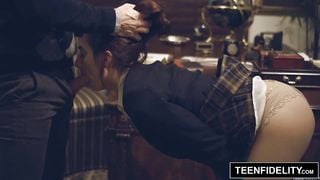 TEENFIDELITY - Michelle Taylor Creampied By Teacher