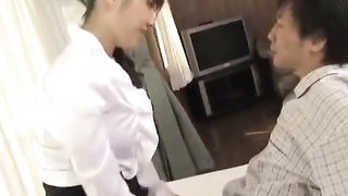 Momo Aizawa shakes big cans while is fucked in hairy cooshie