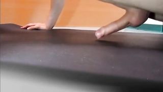 Pushups humping and cumming handsfree