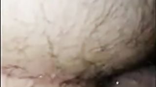 POV hairy chub bottom getting fucked not by daddy in hallway