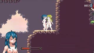 Nayla's Castle [PornPlay Hentai game] Ep.5 Threesome with dark elves is the solution to our problem