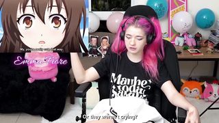 Cute Teen Reacts to Hentai Porn - Emma Fiore