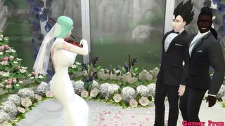 Bulma Marriage Episode 1 Bulma Delicious Wife Marries her Beloved Husband but is Blackmailed by the Master and Fucked by Blacks on the Day of Her Wedding Netorare Hentai
