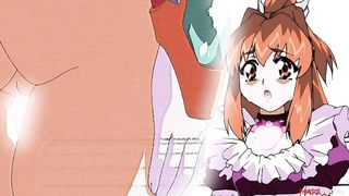 Sexy anime redhead penetrated by BIG futanari dick