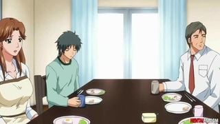 KinkySon Makes Horny Mommy Swallow His Huge Rod Hentai Anime