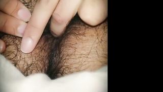 Playing with my hairy ass