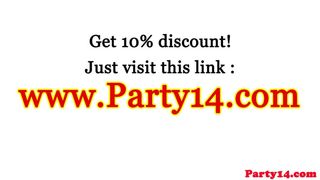 PARTYHARDCORE - European partysluts sucking and fucking in public