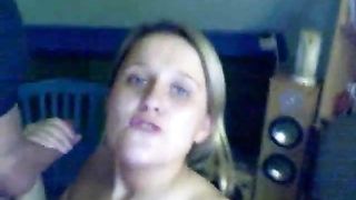 Homemade deepthroat blowjob