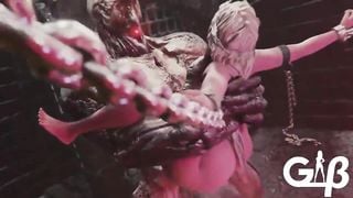 Dark Souls Firekeeper Pounded by DOOM Monster (Animation by GeneralButch)