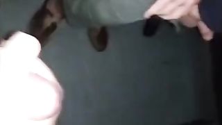 Sex shop Video booth mutual jerk off..big rope cum shot