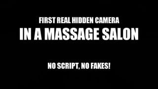 Beautiful Young Girl Spreding her Lengs on Massage Table