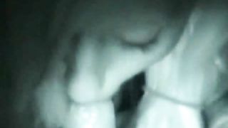 Blonde amateur teen wake up and suck cock homemade