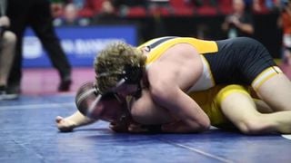 Wrestler Jackson Brinker Massive Bulge in Singlet (Bigger than Mike Longo)