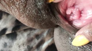 Cumming, Fingering & Peeing all over Myself. EXTREME CLOSE UP