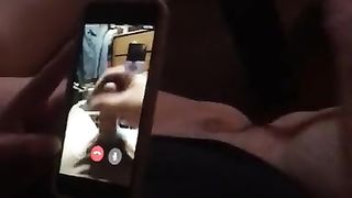 Wife Skyping with Husbands Friend
